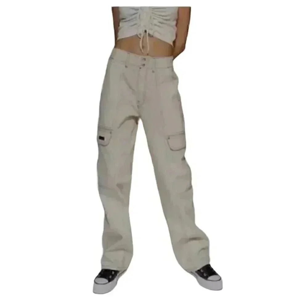 BDG Urban Outfitters Women's Bone Cotton Cargo Jeans